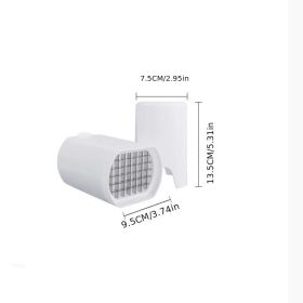 1pc Potato Fries 44 Grid Cut Potato Quick Stainless Steel French Cut French Fries Kitchen Utensils; White 1pc Potato Fries 44 Grid Cut Potato Quick Stainless Steel French Cut French Fries Kitchen Utensils; White