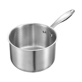 VEVOR 2.5 QT Saucepan with Steamer, Stainless Steel Saucepan with Glass Lid, Multipurpose Nonstick Stainless Steel Sauce Pot with Ergonomic Handl VEVOR 2.5 QT Saucepan with Steamer, Stainless Steel Saucepan with Glass Lid, Multipurpose Nonstick Stainless Steel Sauce Pot with Ergonomic Handl